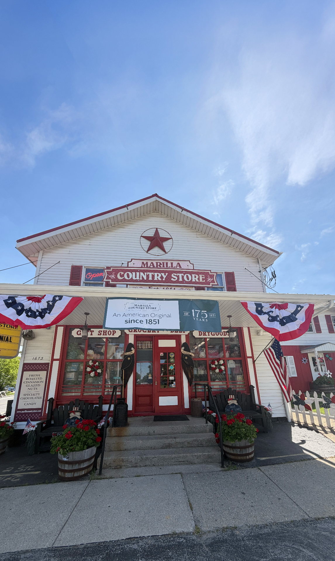 Exterior of Marilla Country Store