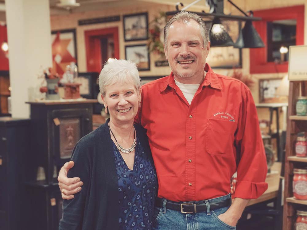 Sandy and Paul at Marilla Country Store